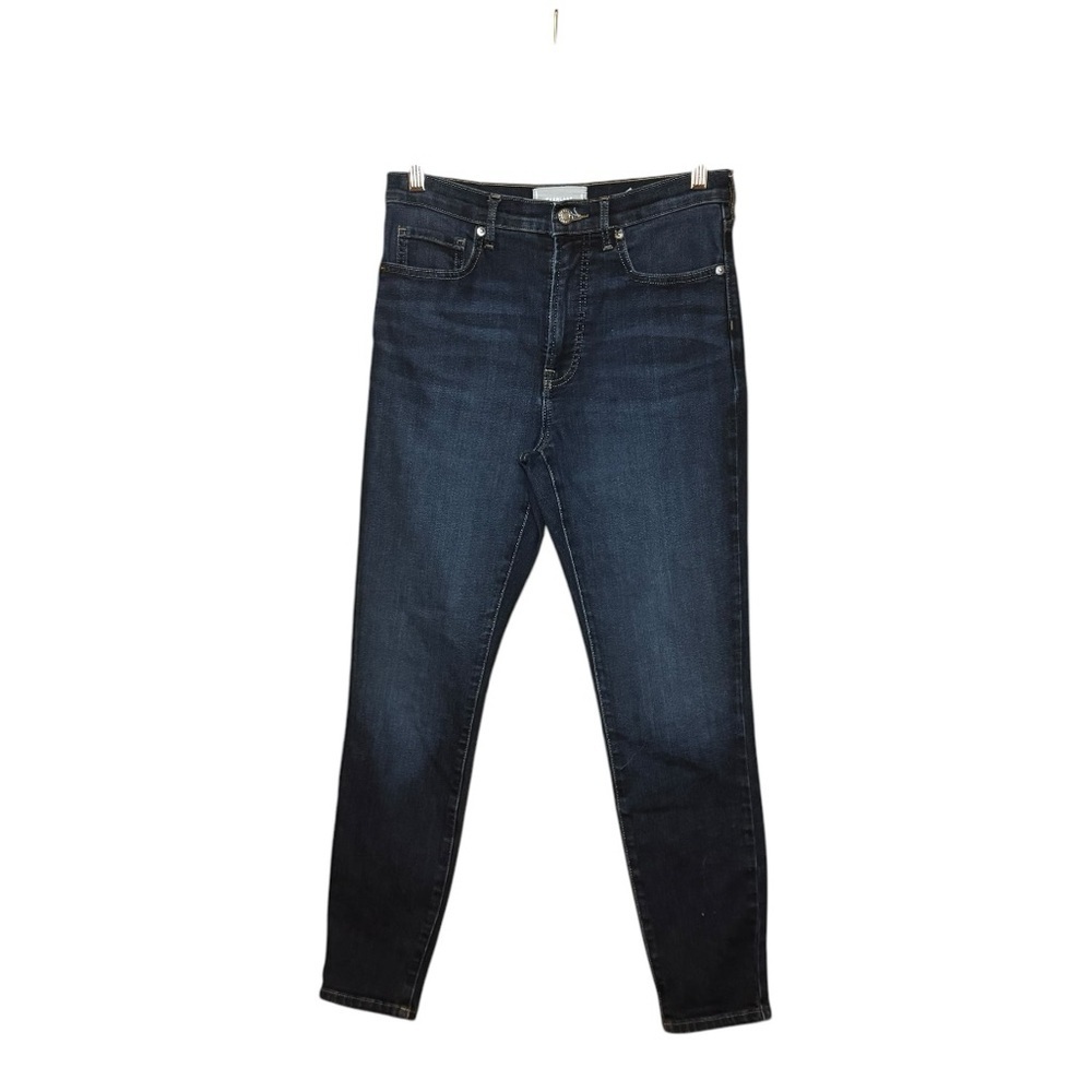 EVERLANE Dark Blue Cotton Blend Stretchy The High Rise Skinny Jean Size 29 - Picture 9 of 13